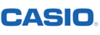 Logo de la marque Casio en texte bleu sur fond blanc, représentant une entreprise d'électronique bien connue.