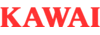 Logo rouge du fabricant d'instruments Kawai, avec texte en majuscules.