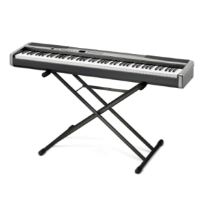 Clavier électronique sur pied en X, idéal pour les musiciens, avec 88 touches pour une expérience musicale optimale.